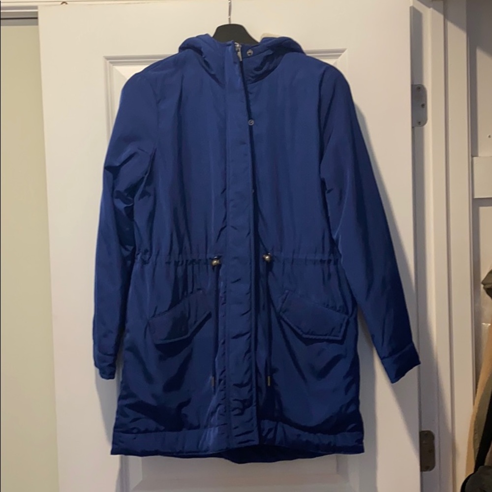 POPSUGAR Blue Puffer Coat